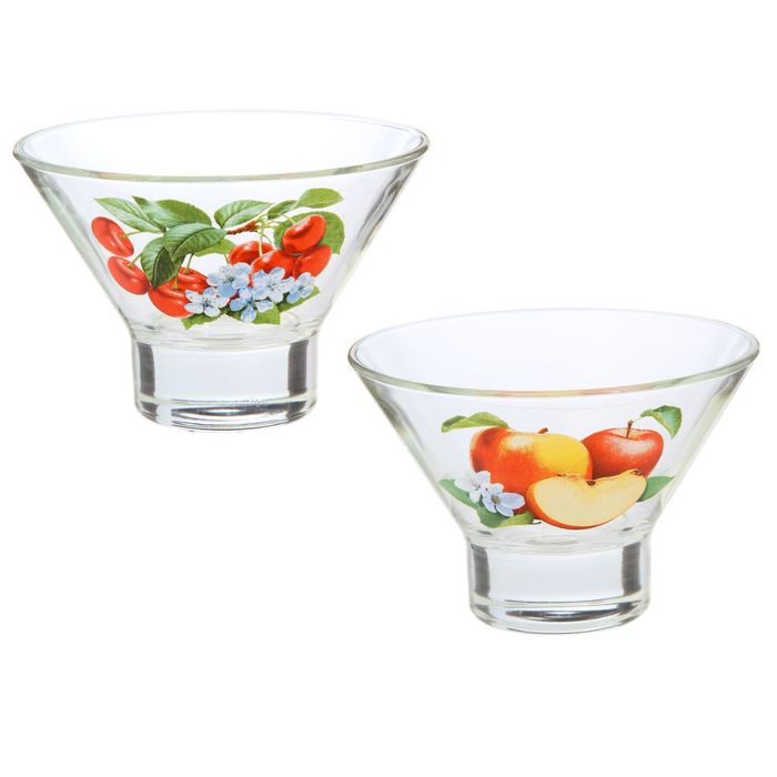 Набор креманок 200 мл "Ягодная поляна", 2 шт