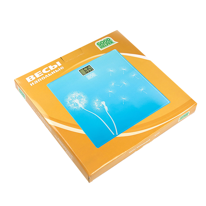 Весы напольные GOODHELPER BS-S40, электронные, до 150 кг, синие