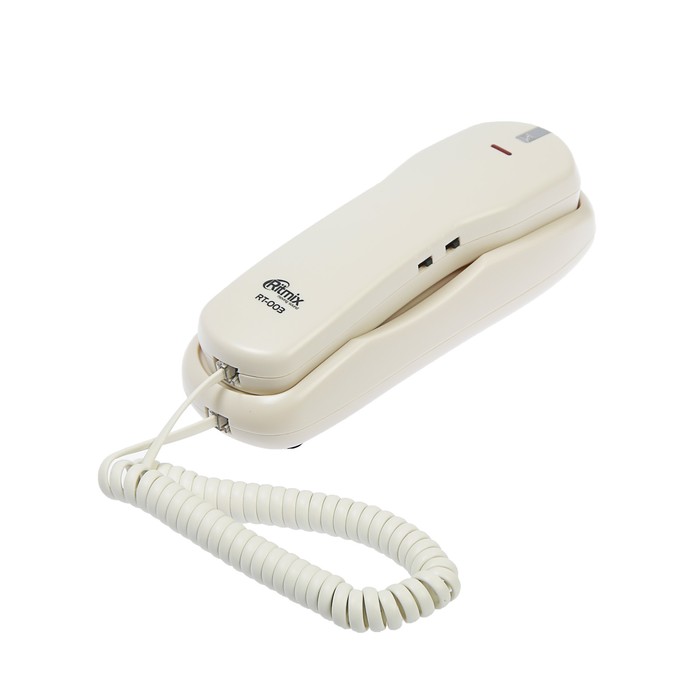 Проводной телефон Ritmix RT-003, настольно-настенный, набор на трубке, белый
