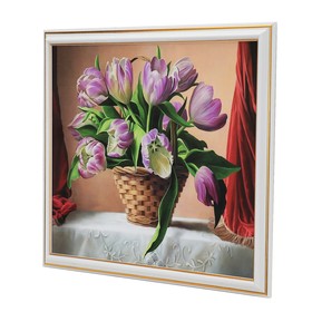 

Картина "Корзина тюльпанов" 38*31 см
