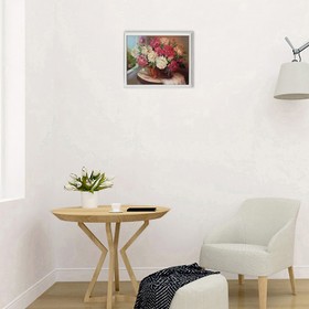 

Картина "Корзина с пионами" 35х28 (38*31) см