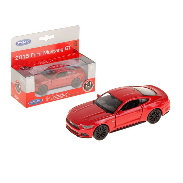 Модель машины Ford Mustang GT 2015, масштаб 1:34