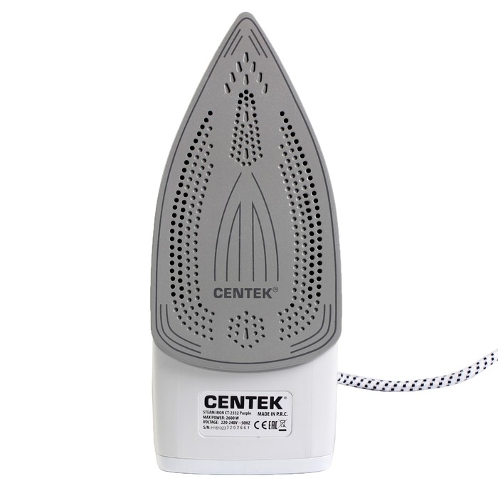 Утюг Centek CT-2332, 2600 Вт, 380 мл, керам., капля-стоп, антинак., самоочист., пурпурный