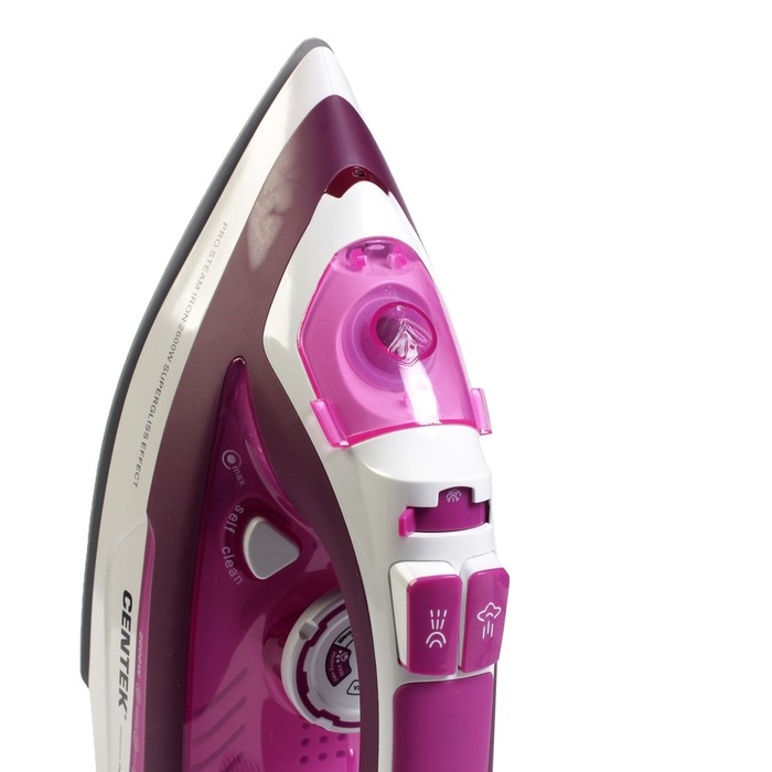 Утюг Centek CT-2332, 2600 Вт, 380 мл, керам., капля-стоп, антинак., самоочист., пурпурный