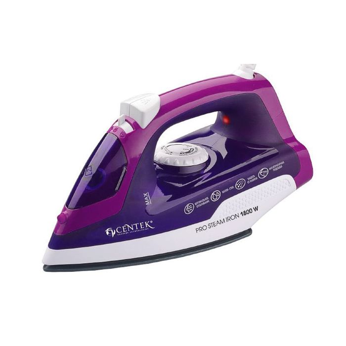 Утюг Centek CT-2348, 1800 Вт, керамическая подошва, фиолетовый