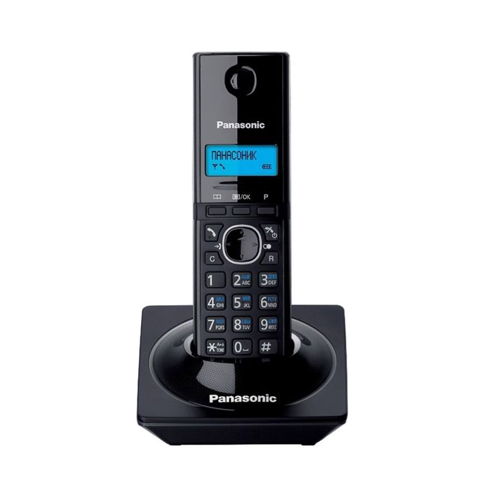 Телефон Panasonic KX-TG1711 RUB DECT, комплект из базы и трубки, монохром.дисплей на трубке 253167