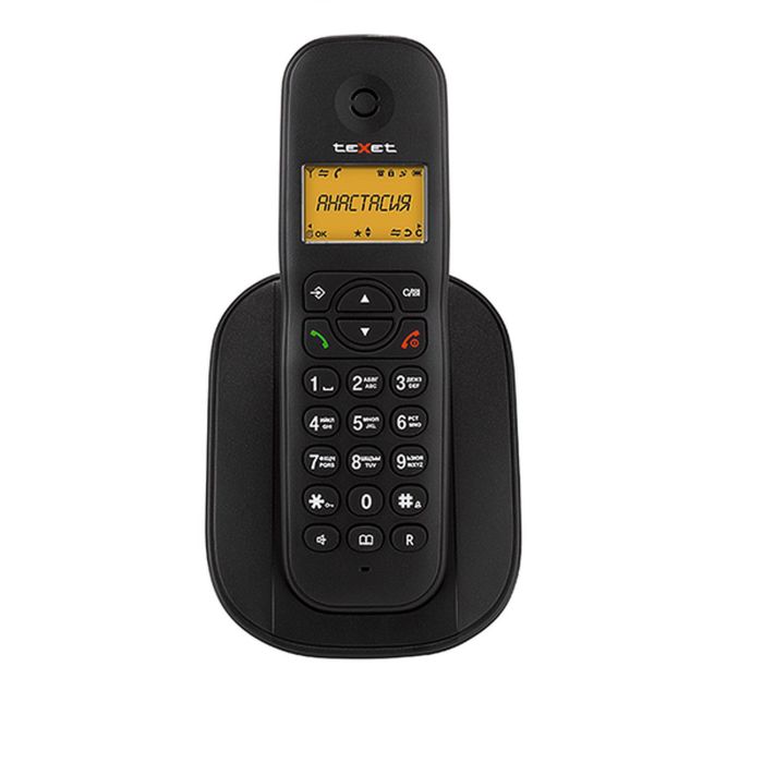 Телефон Texet TX-D4505A DECT, комплект из базы и трубки, полифония, черный