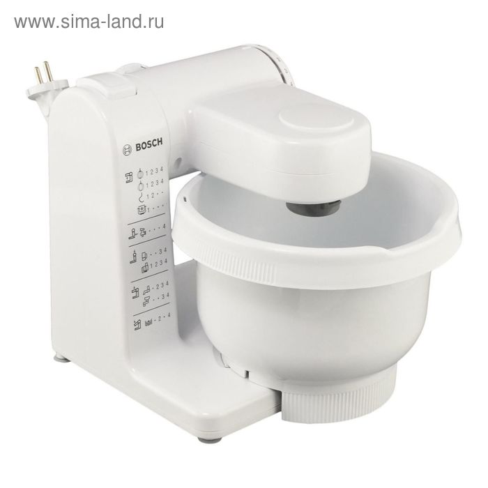 фото Кухонный комбайн bosch mum-4406, 500вт, 3.9 л, 4 скор, 2 насадки+терка+диск, 12000 об/мин 253320