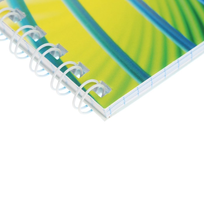 Блокнот А6, 40 листов клетка на гребне "Микс 1", сплошной УФ-лак, МИКС