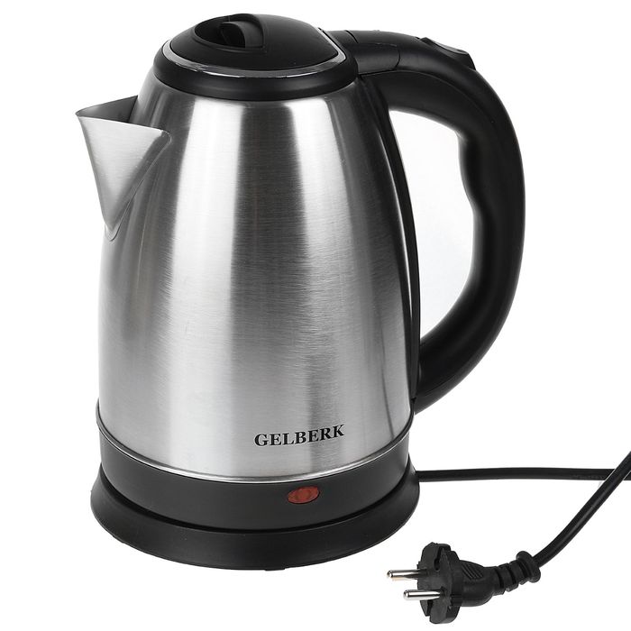 Чайник электрический GELBERK GL-333, 1.8 л, 1500 Вт, нержавеющая сталь, матовый