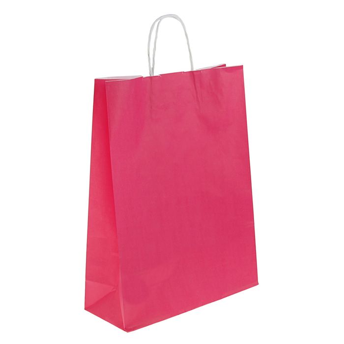 Пакет крафт "Радуга" малиновый, 32 х 12 х 42 см