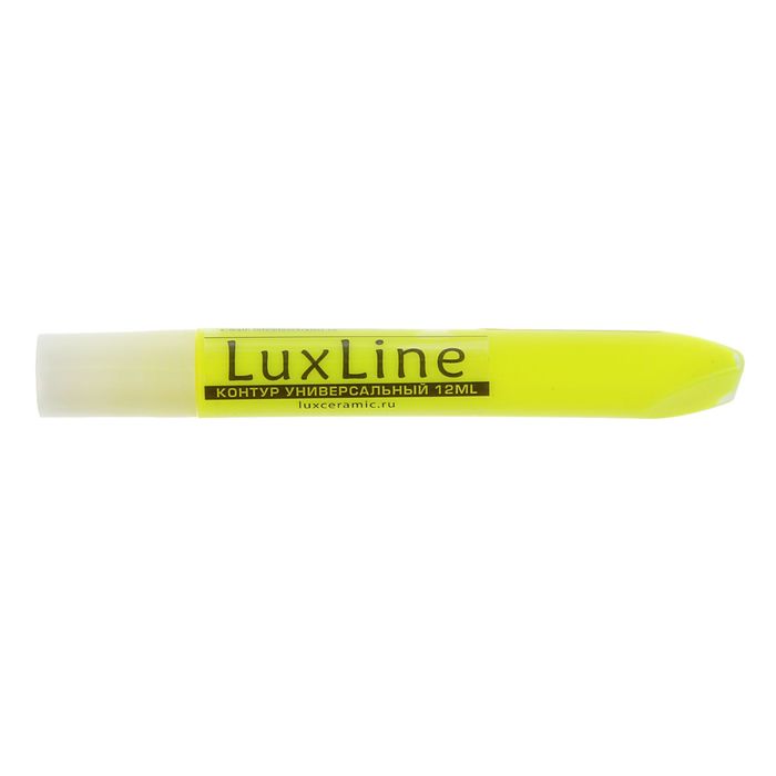 Контур универсальный Fluo 12 мл LUXART LuxLine Жёлтый флуоресцентный L