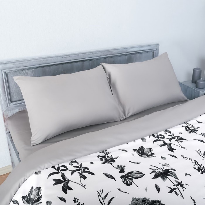 Постельное бельё "Этель" 1.5 сп Грация, размер 143х215 см, 150х214 см, 50х70 см - 2 шт., мако-сатин 128 г/м2