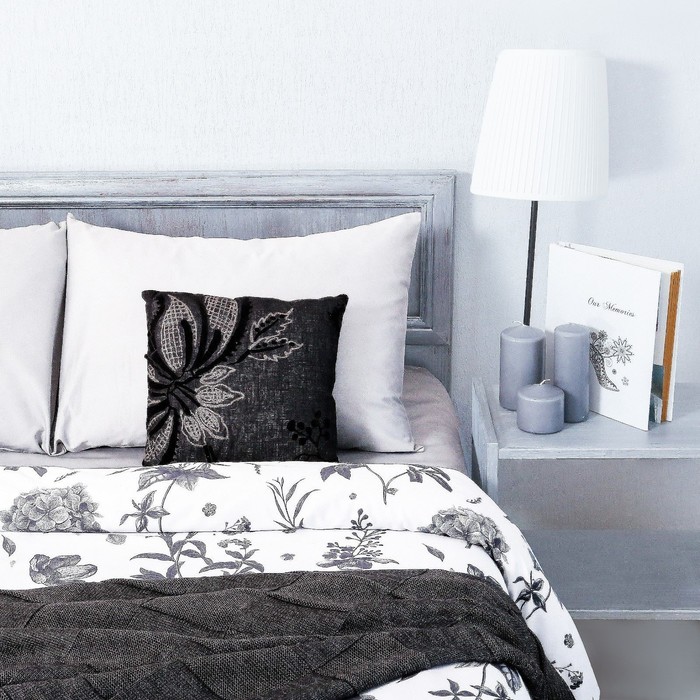 Постельное бельё "Этель" 1.5 сп Грация, размер 143х215 см, 150х214 см, 50х70 см - 2 шт., мако-сатин 128 г/м2