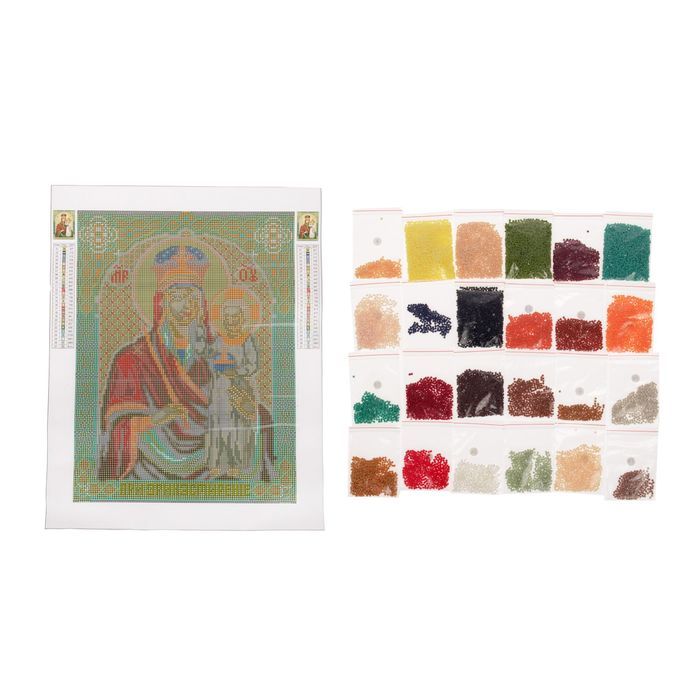 Алмазная вышивка 30*40 "Призри на смирение" холст, емкость, стержень с клеевой подушечкой