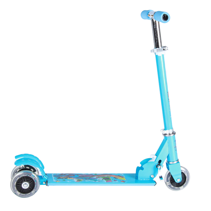 Самокат детский ONLITOP "Молния", цвет голубой