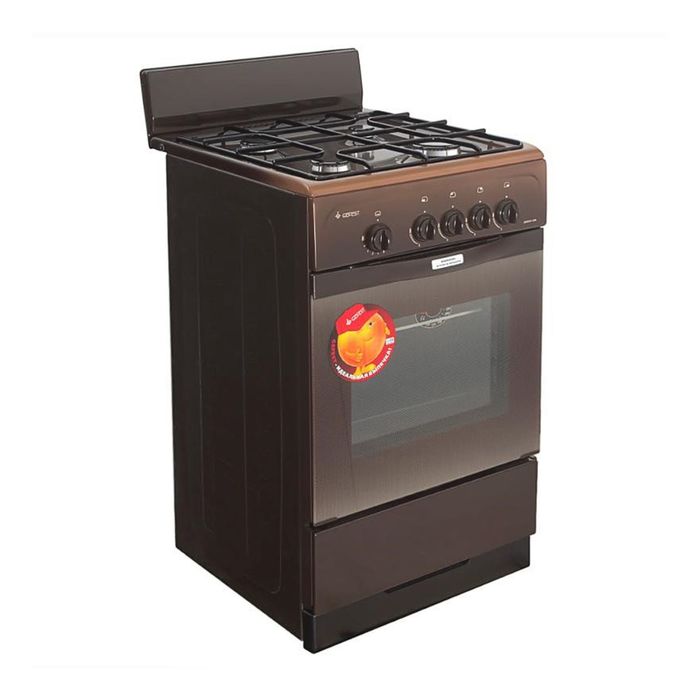 Плита газовая Gefest 3200-08 K86, 4 конфорки, 42 л, газовая духовка, коричневая