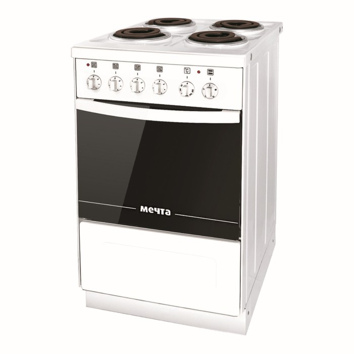 Плита электрическая Мечта 12-03 С, 4 конф., 49 л, спиральные, без гриля, белая