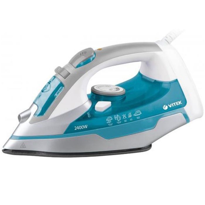Утюг Vitek VT-1258 B, 2400 Вт, керамическая подошва, синий