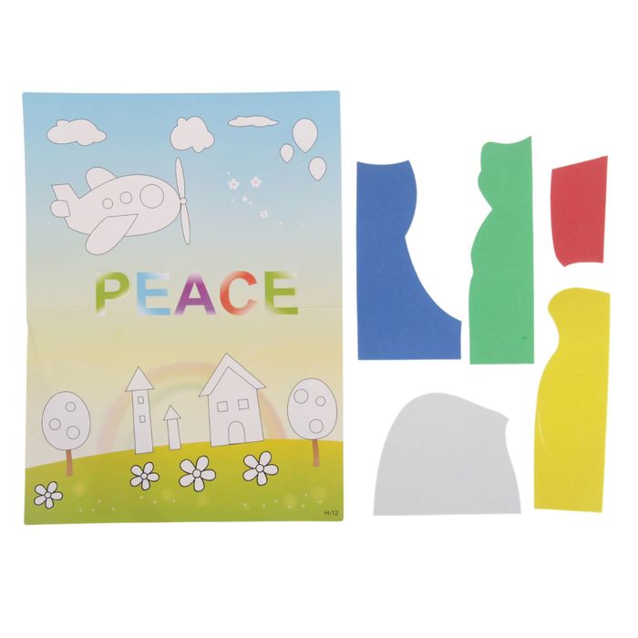 Аппликация - открытка 3D "Мир" из ЕVA