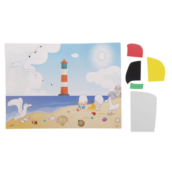 Аппликация - открытка 3D "Маяк" из ЕVA