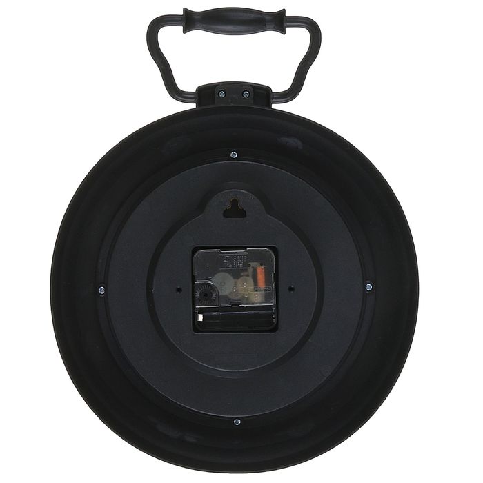 Часы настенные сковорода "Весёлый повар", чёрные, 24*31см