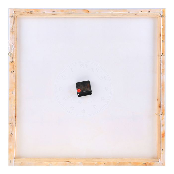 Часы-пано "Лови момент" с прищепками для фото, 3 веревки, 60*60*3см