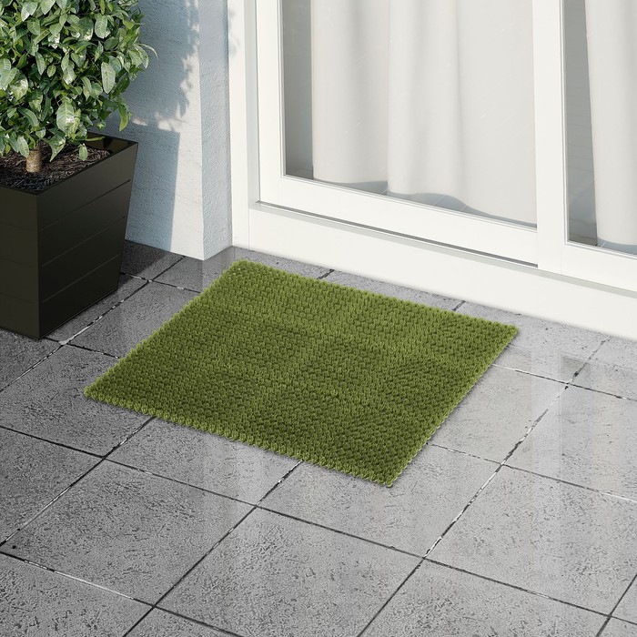 Покрытие ковровое щетинистое 42х56 см "Травка", цвет моховый