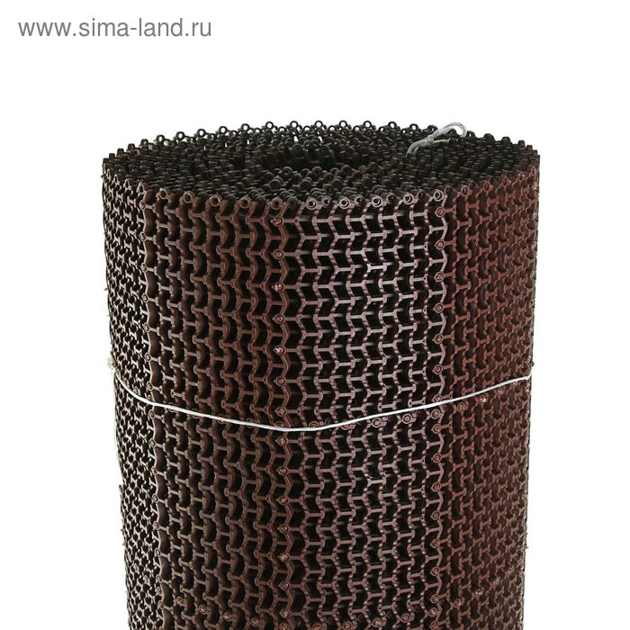 Покрытие ковровое щетинистое без основы «Волна», 1×10 м, сегмент, цвет коричневый ковровое покрытие шегги фьюжн 80209 48114 3 м цвет светло коричневый