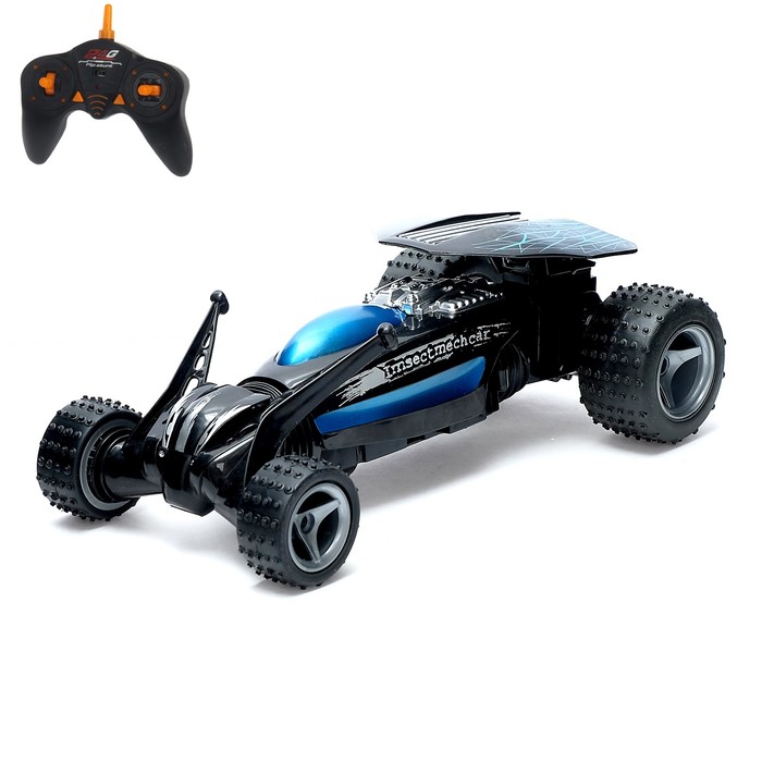 Машина радиоуправляемая "Жук", работает от аккумулятора, световые и звуковые эффекты, МИКС