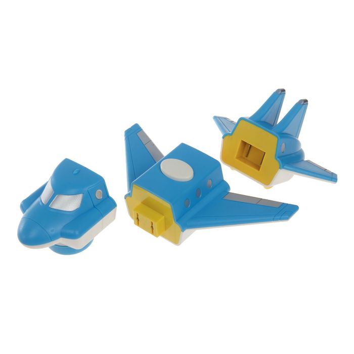 Конструктор магнитный «Самолёт», работает от батареек, цвета МИКС