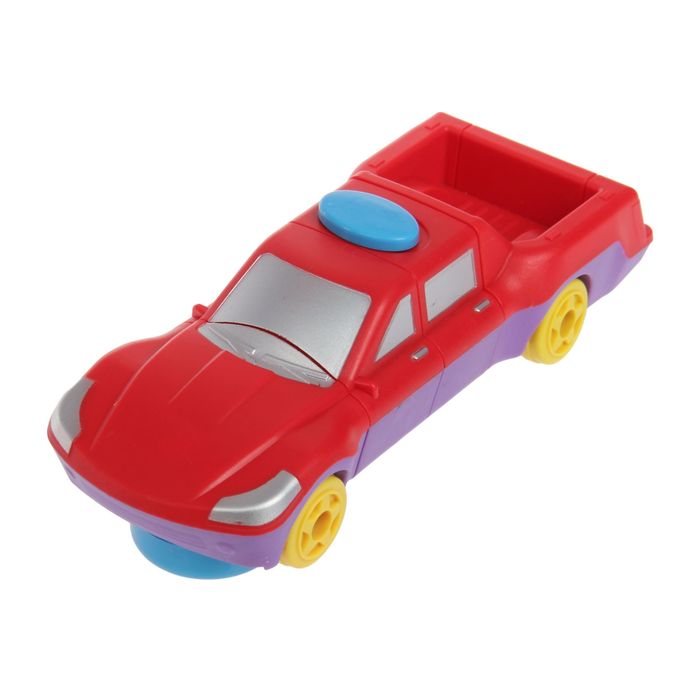 Конструктор магнитный «Машина», работает от батареек, цвета МИКС