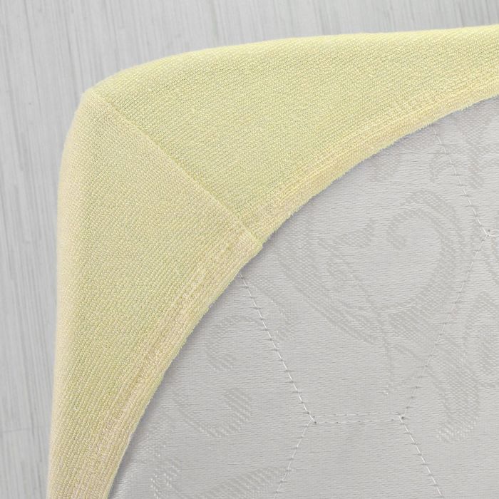 Простыня махровая на резинке, 80х200х20, цвет жёлтый, 160 гр/м2