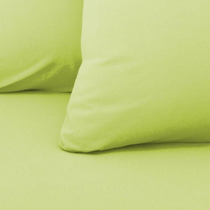 Наволочки трикотажные на молнии, 50х70 - 2шт, цвет салатовый, 125 гр/м2