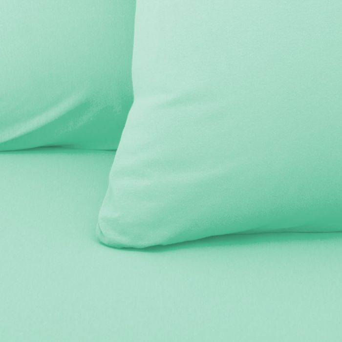 Наволочки трикотажные на молнии, 50х70 - 2шт, цвет ментол, 125 гр/м2