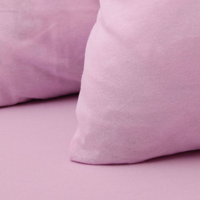 Наволочки трикотажные на молнии, 70х70 - 2шт, цвет сиреневый, 125 гр/м2