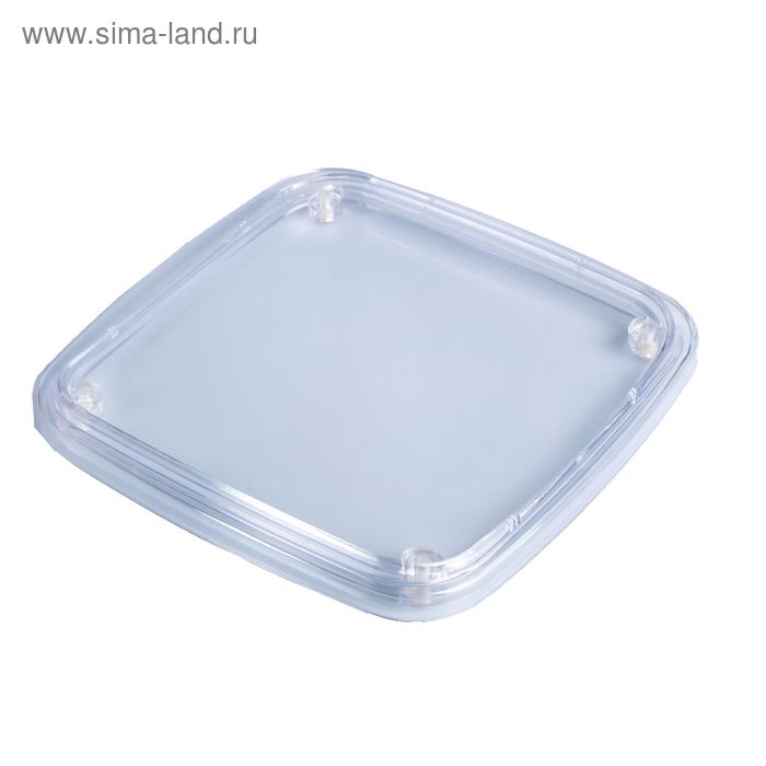 

Монетница с закругленными краями, 17,5*17,5*1,5, цвет прозрачный