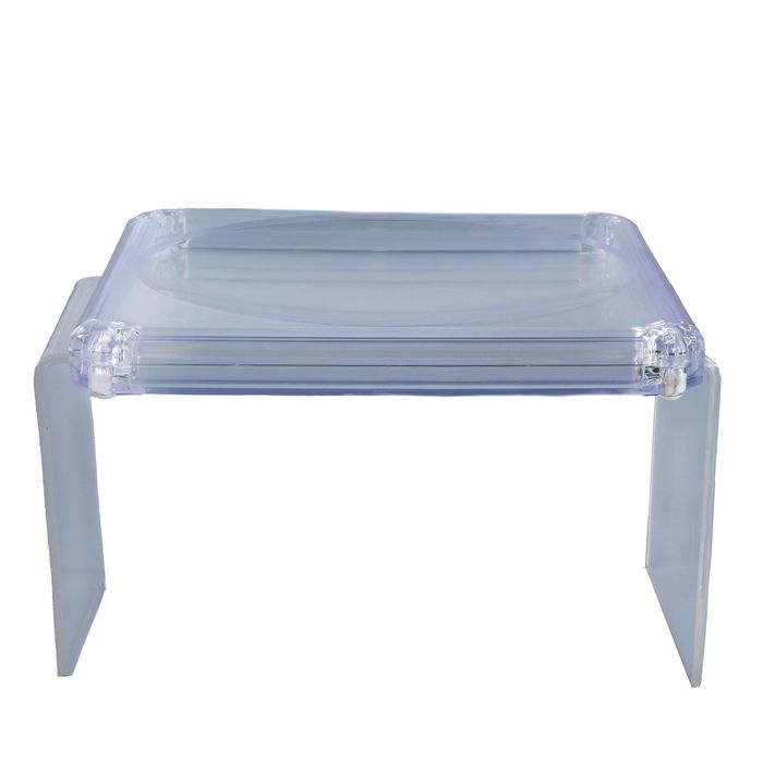 Монетница квадратная, 17,4*17,4*2,2 цвет прозрачный