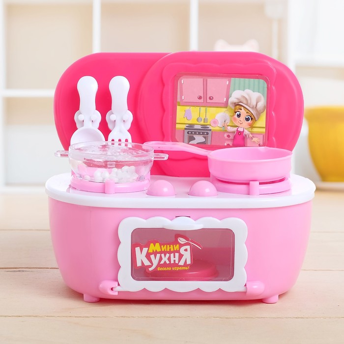 Игровой набор "Мини кухня", с аксессуарами, световые и звуковые эффекты, МИКС