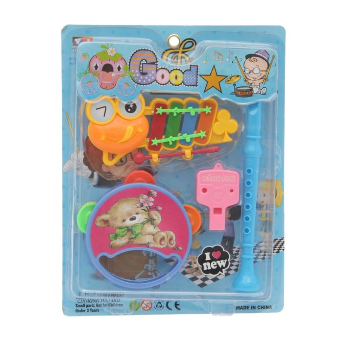 Набор музыкальных игрушек "Музыкальный бум-2", 4 предмета цвета:МИКС