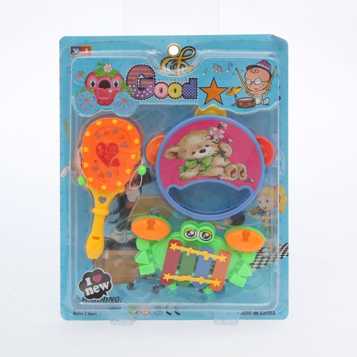 Набор музыкальных игрушек "Музыкальный бум-3", 3 предмета цвета:МИКС