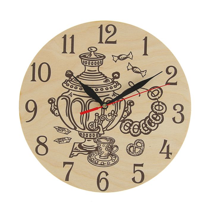 Часы "Самовар" круглые, Ø 25 см