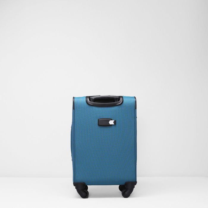 Чемодан малый 20", отдел на молнии, с расширением, 2 наружных кармана, 4 колеса, цвет бирюзовый