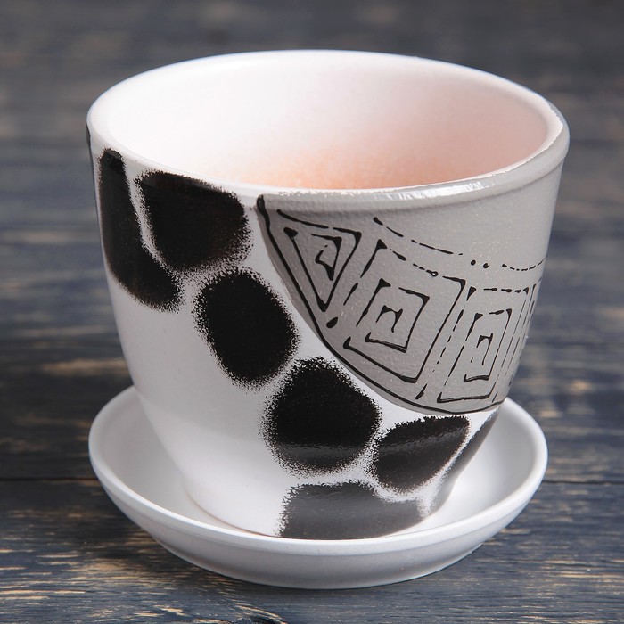 Кашпо с подставкой, 1л, микс