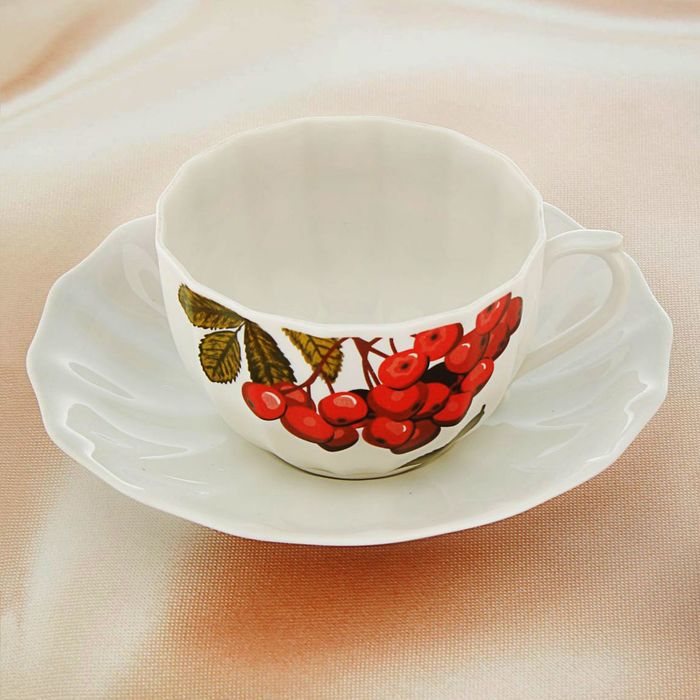 Чайная пара "Рябинка", 200 мл