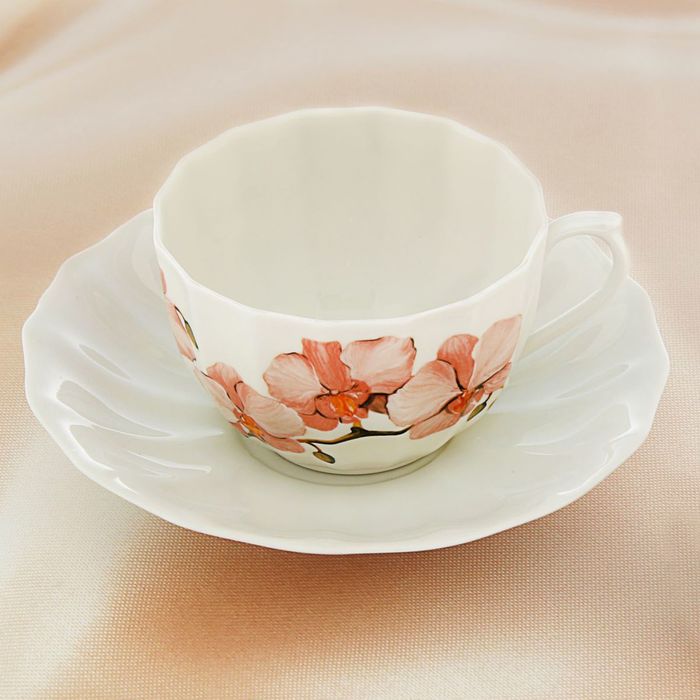 Чайная пара "Орхидеи", 200 мл