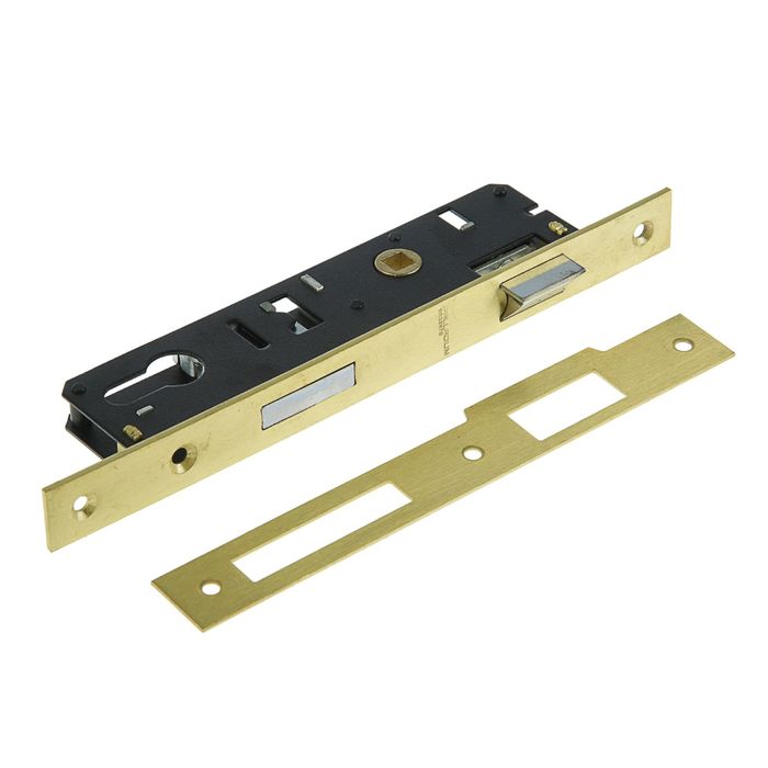 Замок врезной PALLADIUM 0153, 30 мм, цвет латунь