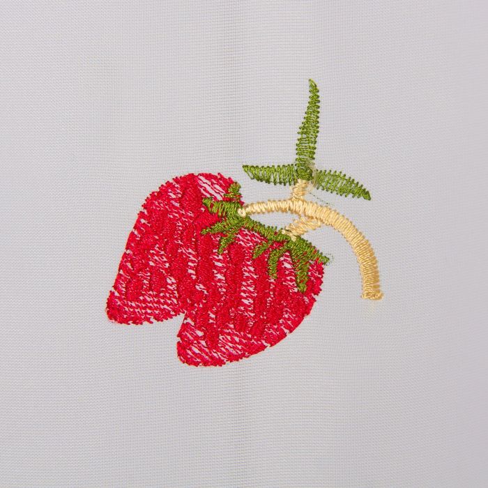 Тюль для кухни "Этель" Клубника 140*200,100% п/э