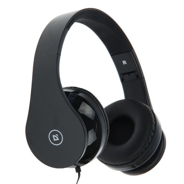 Гарнитура DEFENDER Accord HN-047, для смартфонов, кабель 1.2 м, чёрная