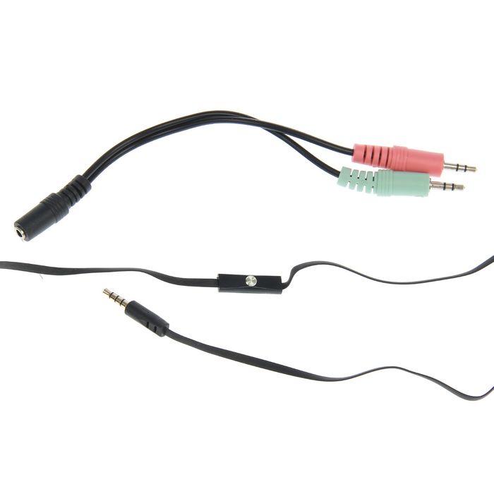 Гарнитура DEFENDER Accord HN-047, для смартфонов, кабель 1.2 м, чёрная